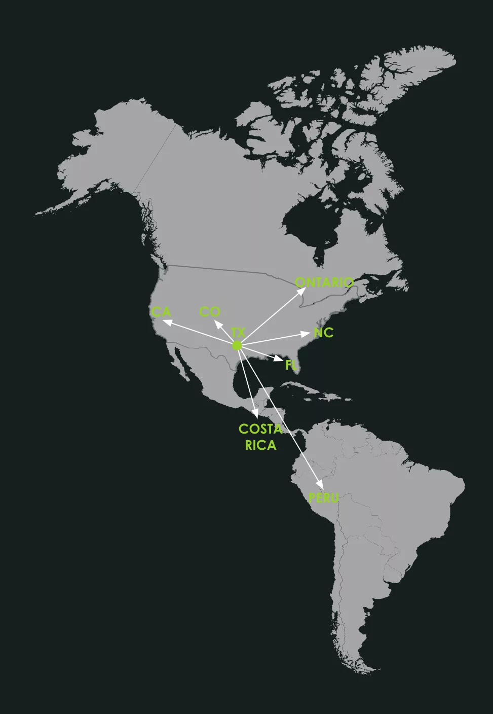 limebox locations in north america and south america